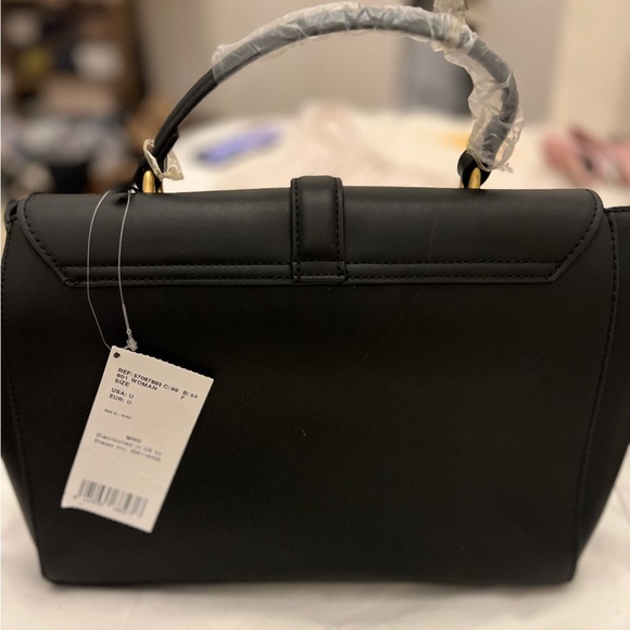 MNG black large ‘ medicine bag’ with gold fittings NWT - Picture 5 of 10